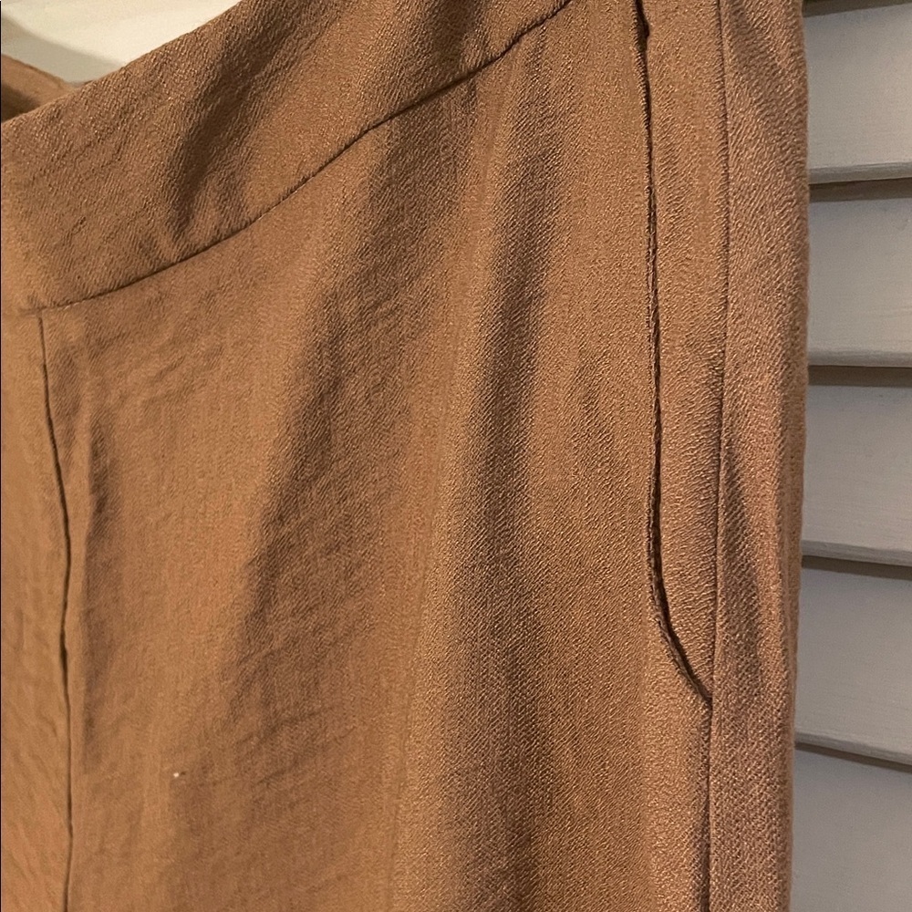 Frank Lyman Design Mocha Textured Wide Legged Lig… - image 6